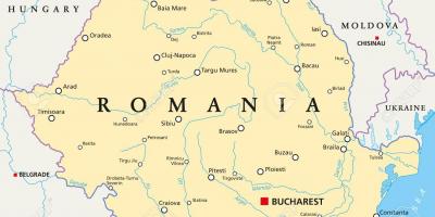 Ռումինիայի մայրաքաղաք քարտեզի վրա