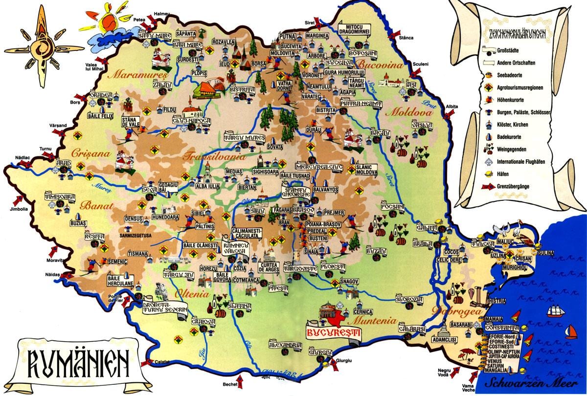 Բուխարեստ դիտողական քարտեզ