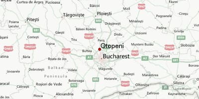Օդանավակայանը отопени քարտեզի վրա